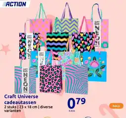 Action Craft Universe cadeautassen aanbieding