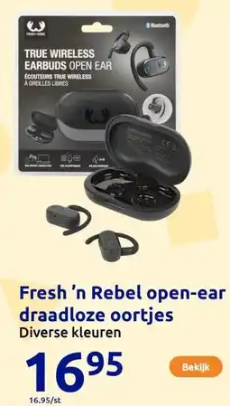 Action Fresh ’n Rebel open-ear draadloze oortjes aanbieding