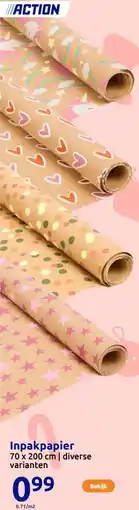 Action Inpakpapier aanbieding