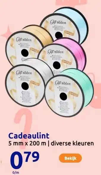 Action Cadeaulint aanbieding