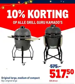 Makro ALLE GRILL GURU KAMADO'S aanbieding