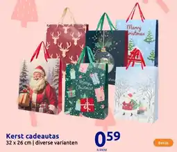 Action Kerst cadeautas aanbieding