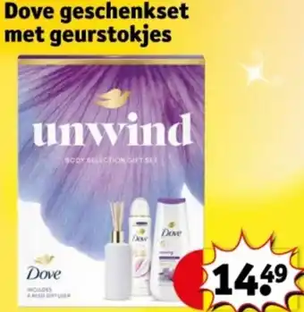 Kruidvat Dove geschenkset met geurstokjes aanbieding