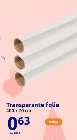 Action Transparante folie aanbieding