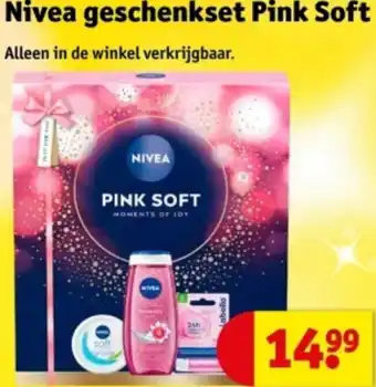 Kruidvat Nivea geschenkset Pink Soft aanbieding