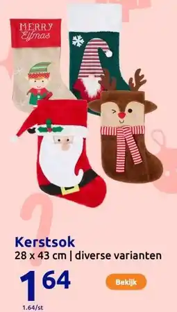 Action Kerstsok aanbieding