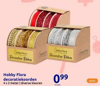 Action Hobby Flora decoratiekoorden aanbieding