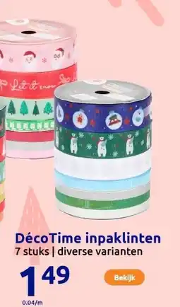 Action DécoTime inpaklinten aanbieding