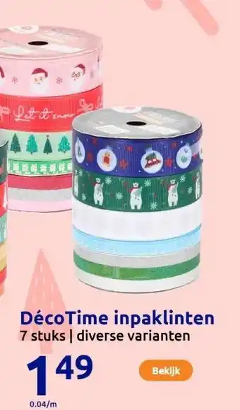 Action DécoTime inpaklinten aanbieding