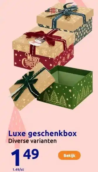 Action Luxe geschenkbox aanbieding