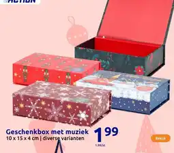 Action Geschenkbox met muziek aanbieding