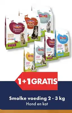 Huisdier Voordeelshop 1+1 GRATIS Smolke voeding 2 - 3 kg aanbieding