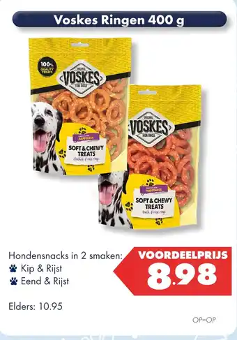 Huisdier Voordeelshop Voskes Ringen 400 g aanbieding