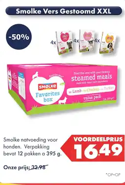 Huisdier Voordeelshop Smolke Vers Gestoomd XXL aanbieding