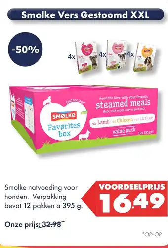Huisdier Voordeelshop Smolke Vers Gestoomd XXL aanbieding