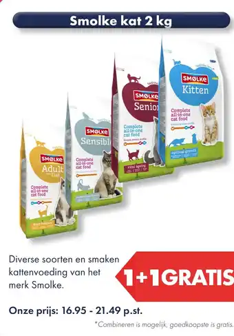 Huisdier Voordeelshop Smolke kat 2 kg aanbieding