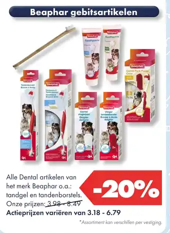 Huisdier Voordeelshop Beaphar gebitsartikelen aanbieding