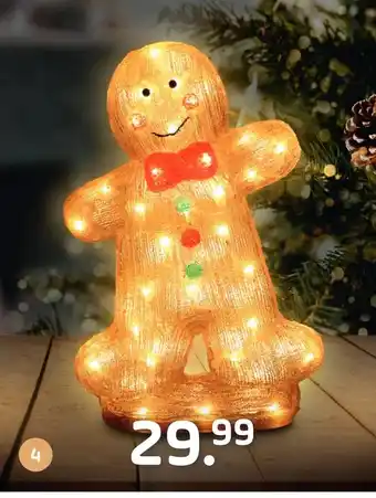 Coppelmans LED acryl gingerbread, 46cm hoog. aanbieding
