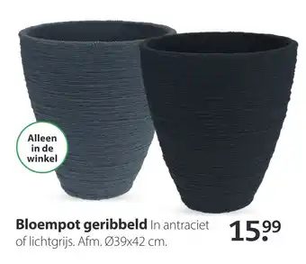 Boerenbond Bloempot geribbeld aanbieding