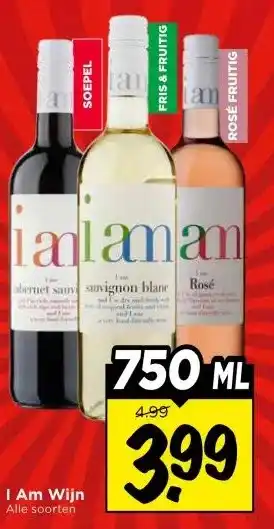Vomar Voordeelmarkt I Am Wijn aanbieding