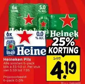 Vomar Voordeelmarkt Heineken Pils aanbieding