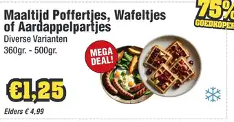 Budget Food Maaltijd Poffertjes, Wafeltjes of Aardappelparties aanbieding