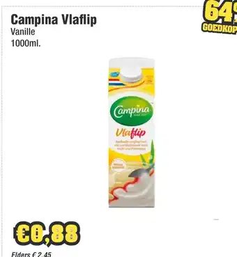 Budget Food Campina Vlaflip aanbieding