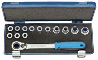 Conrad Dopsleutelset 19 SKU-20 14-delig 1/2 inch sleutelwijdtes 10-24 mm aantal tanden aanbieding