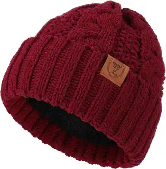Amazon OZERO Damesmuts beanie wintermuts: zwart warme gebreide muts wollen mutsen pomponmuts wintermuts aanbieding