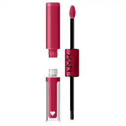 Kruidvat NYX Professional Makeup Shine Loud SHLP17 Rebel In Red Lipstick aanbieding