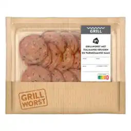 Albert Heijn AH Grillworst met Italiaanse kruiden kaas aanbieding