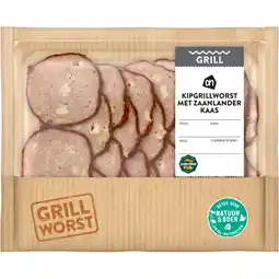 Albert Heijn AH Kipgrillworst met Zaanlander kaas aanbieding