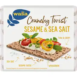 Albert Heijn Wasa Crunchy twist sesam & sea salt aanbieding