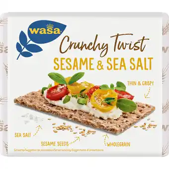 Albert Heijn Wasa Crunchy twist sesam & sea salt aanbieding