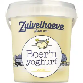 Albert Heijn Zuivelhoeve Boer'n yoghurt vanille aanbieding