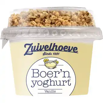 Albert Heijn Zuivelhoeve Boer'n yoghurt vanille & muesli aanbieding