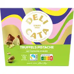 Albert Heijn Delicata Truffels pistache aanbieding