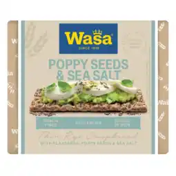 Albert Heijn Wasa Crunchy twist poppy seeds & sea salt aanbieding
