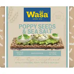 Albert Heijn Wasa Crunchy twist poppy seeds & sea salt aanbieding
