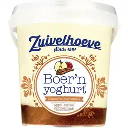 Albert Heijn Zuivelhoeve Boer'n yoghurt vanille appel kaneel aanbieding