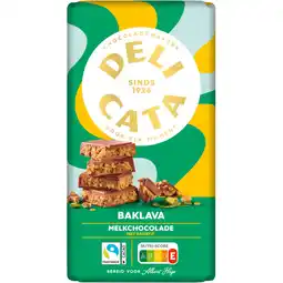 Albert Heijn Delicata Melk met baklavavulling aanbieding
