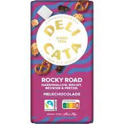 Albert Heijn Delicata Reep rocky road melk chocolade aanbieding