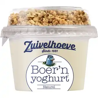Albert Heijn Zuivelhoeve Boer'n yoghurt naturel & muesli aanbieding