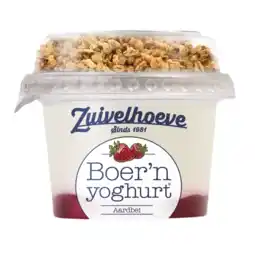 Albert Heijn Zuivelhoeve Boer'n muesli aardbei aanbieding