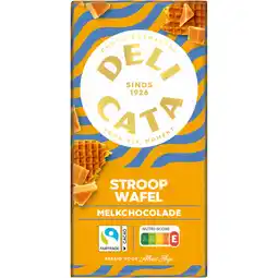 Albert Heijn Delicata Reep melkchocolade stroopwafel aanbieding