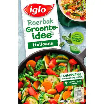 Albert Heijn Iglo Roerbak groente idee italiaans aanbieding