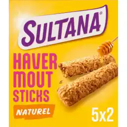 Albert Heijn Sultana Havermoutsticks naturel met golden syrup aanbieding
