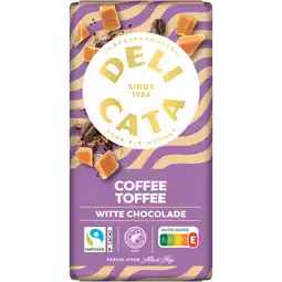 Albert Heijn Delicata Reep latte karamel witte chocolade aanbieding