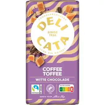 Albert Heijn Delicata Reep latte karamel witte chocolade aanbieding