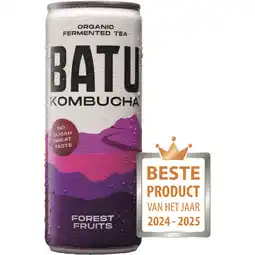 Albert Heijn Batu Kombucha forest fruits aanbieding